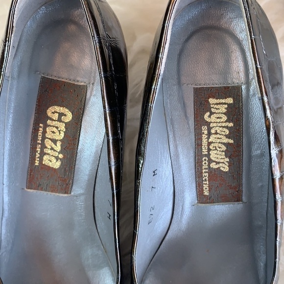 Ingledew’s Grazia Spanish collection brown block pump size 7 - Picture 6 of 11